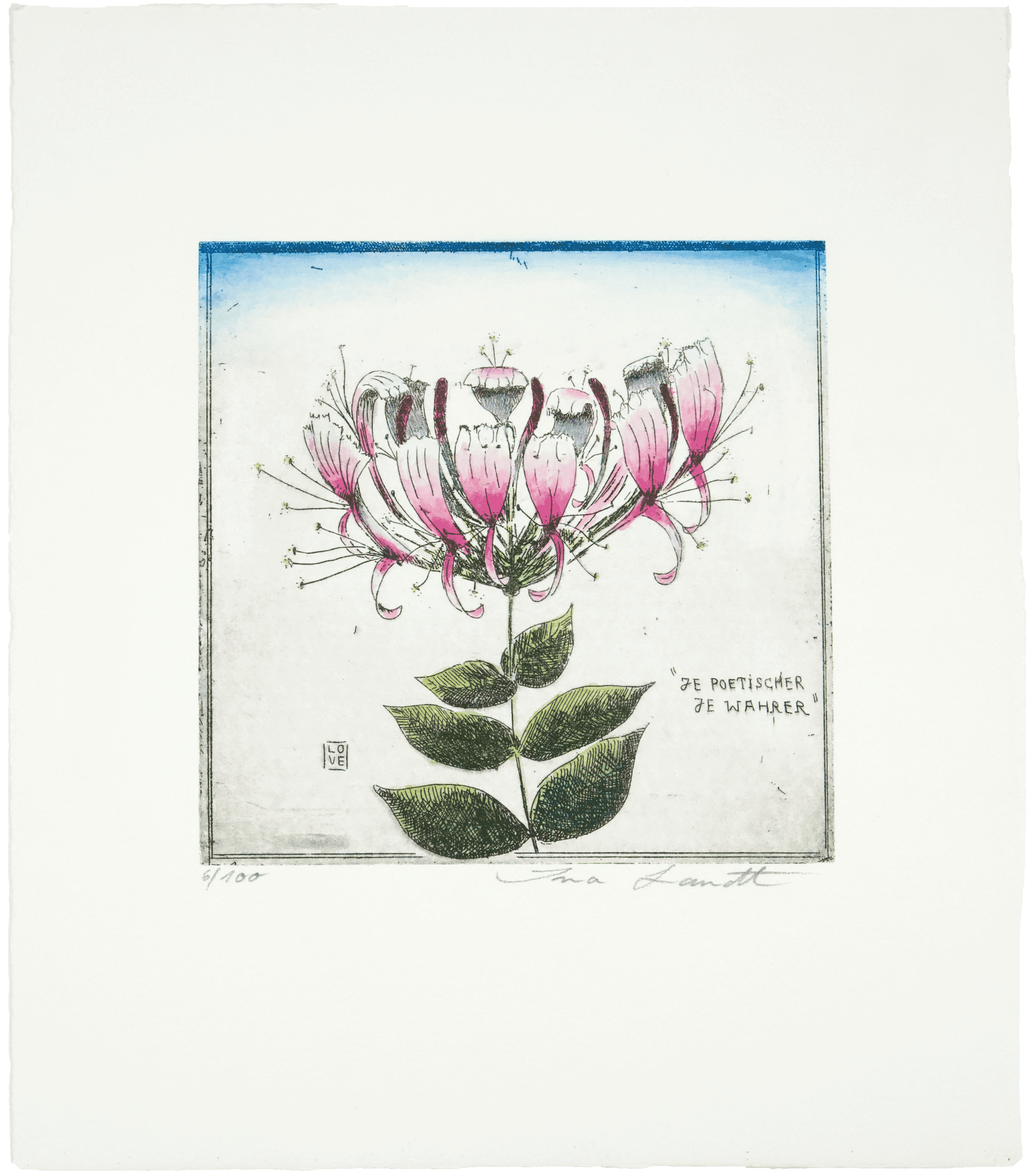 Blüte Je poetischer, Je wahrer